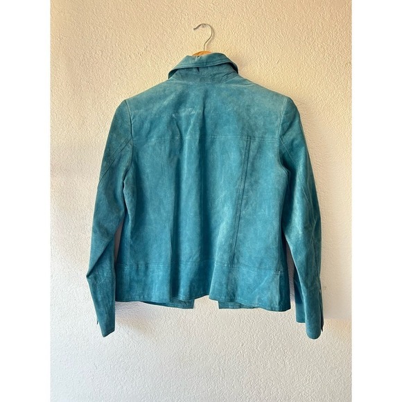 Valerie Steven’s Teal Suede Leather Jacket - Picture 5 of 5